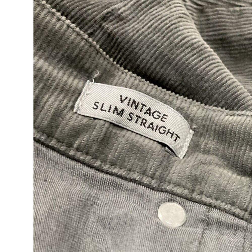 J. Crew Wome's Vintage Slim Straight Corduroy pants size 28 Gray - Picture 8 of 13